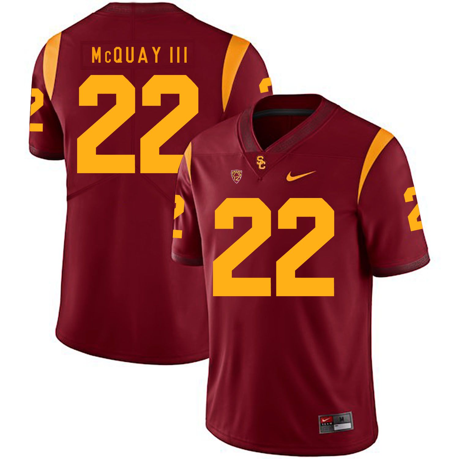 Men USC Trojans #22 Mcquay iii Red Customized NCAA Jerseys